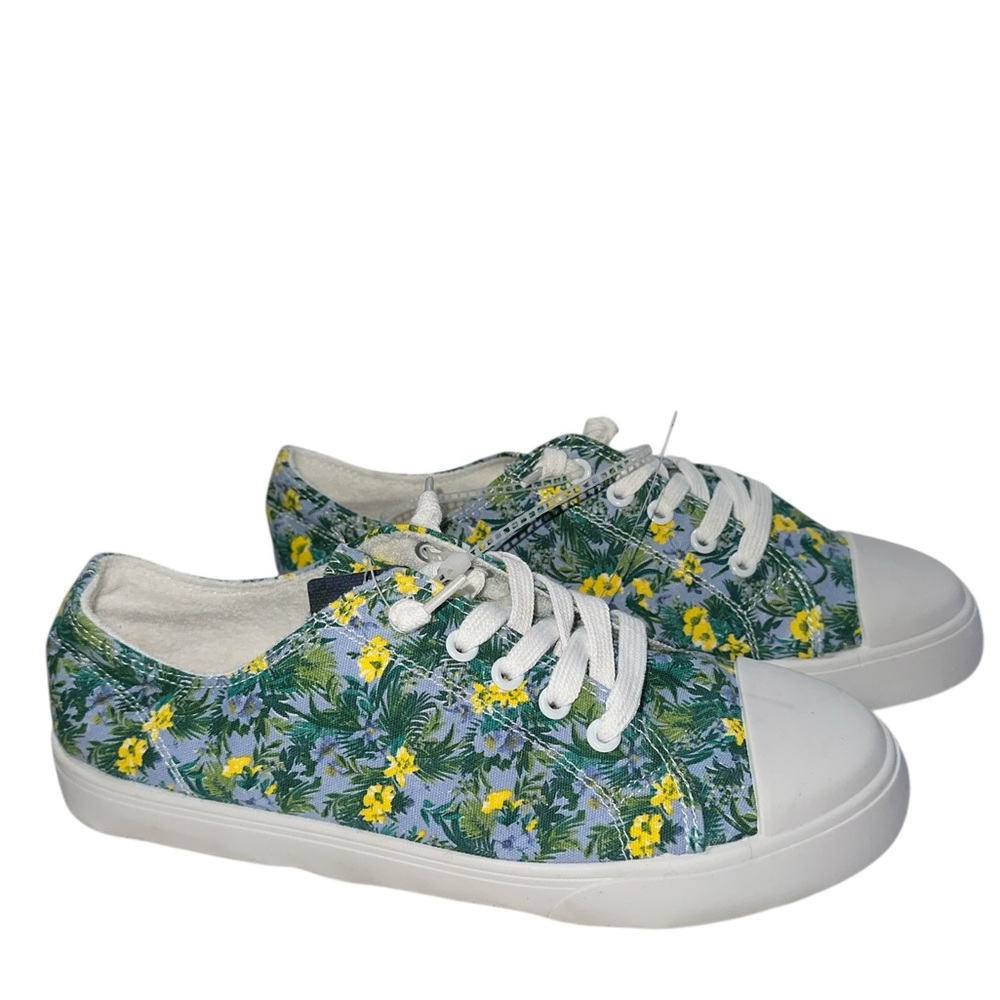 NEW TOMMY BAHAMA Floral Canvas Sneakers with White Soles - Picture 2 of 7